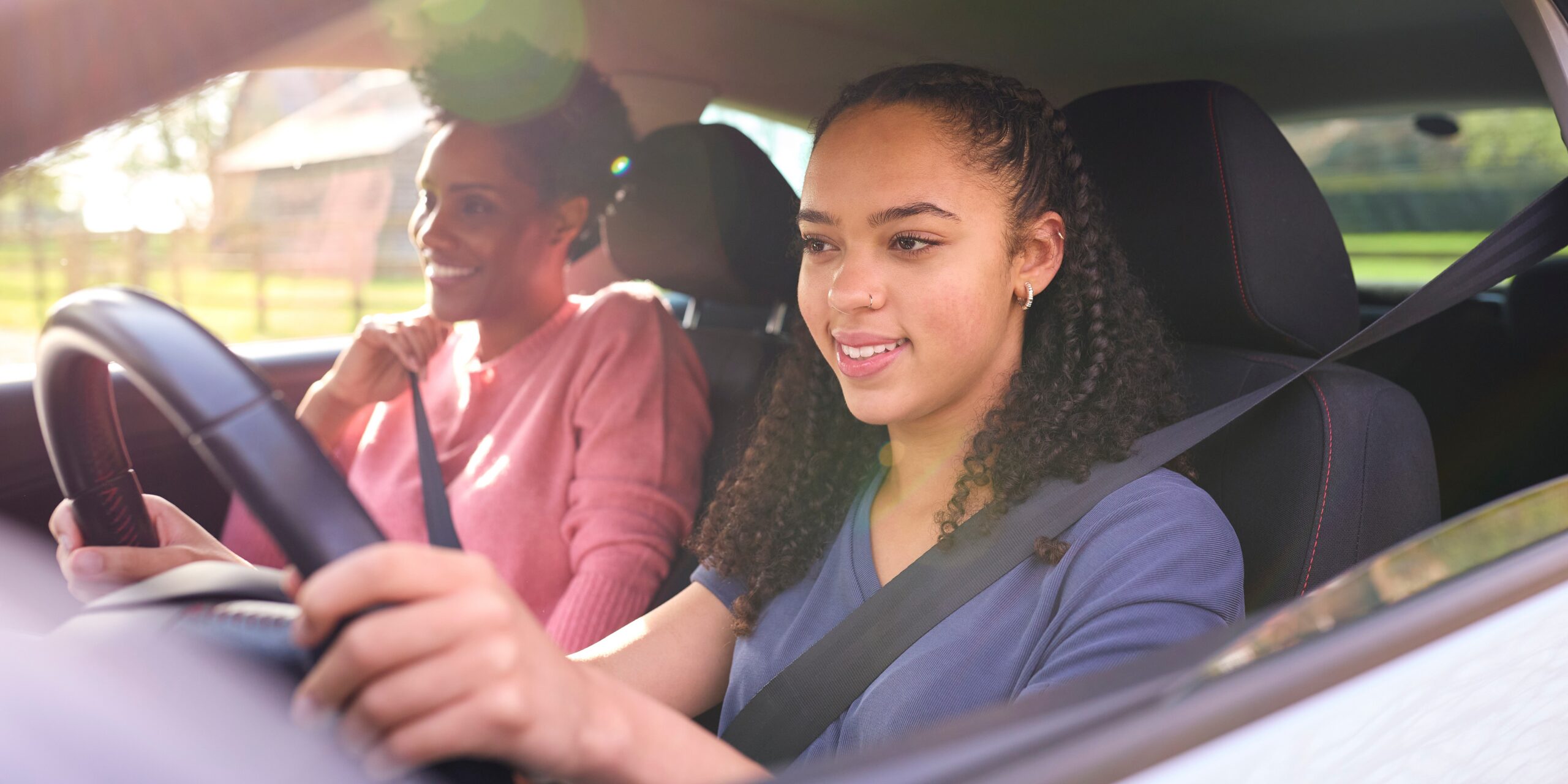 Teen driving safely